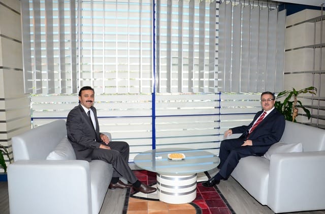 VALİ ALİ İHSAN SU BAŞKANI ZİYARET ETTİ