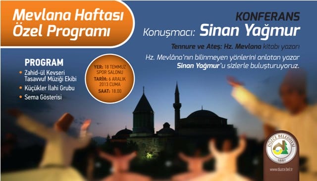 MEVLANA HAFTASINDA KONFERANS