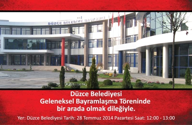 DÜZCE BELEDİYESİ GELENEKSEL BAYRAMLAŞMA TÖRENİ