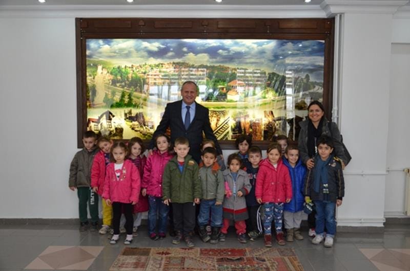 KONURALP ANAOKULUNDAN BAŞKAN KELEŞE ZİYARET