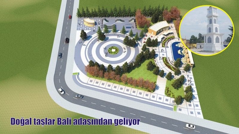 DÜZCE LİSESİ PARKINDA SIRA ÇEŞMEYE GELDİ