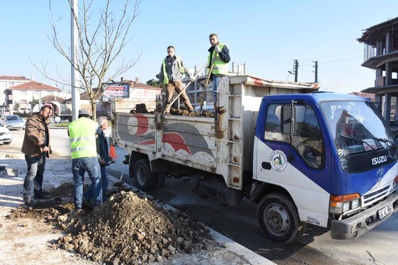 BULVARLARA AĞAÇ DİKİLİYOR