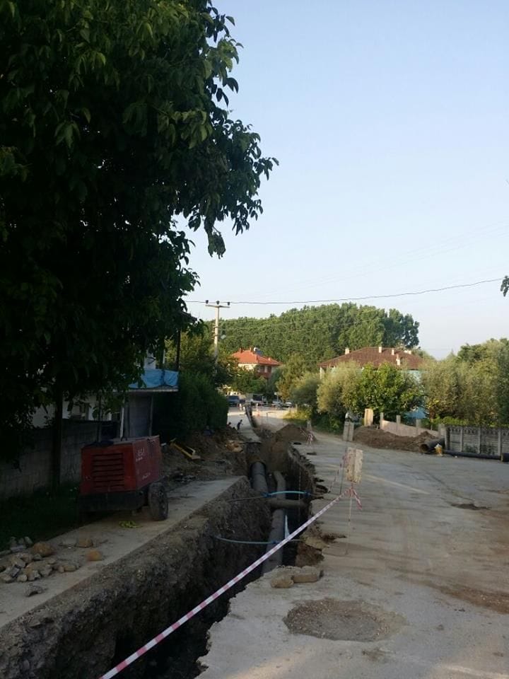 SOĞUKPINARA DOĞAL GAZ DÖŞENİYOR