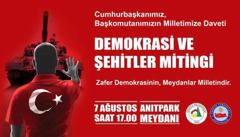 DEMOKRASİ İÇİN HAYDİ MİTİNGE