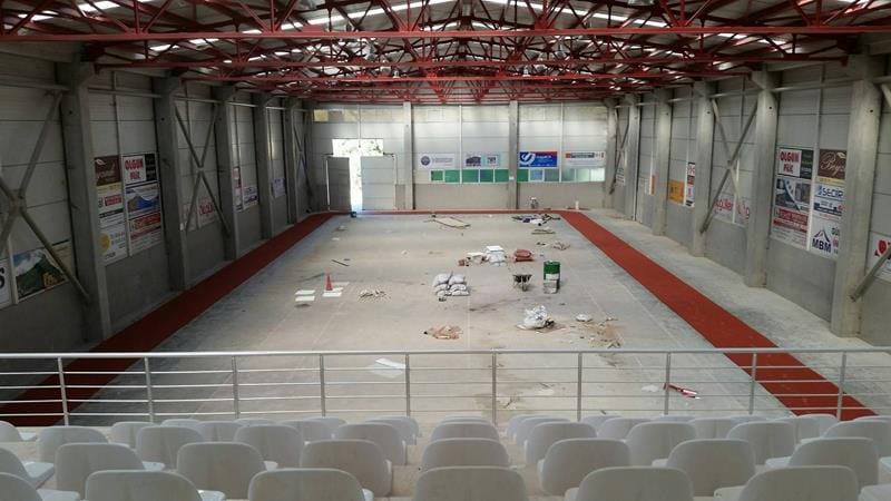 SPOR SALONU HAZIRLANIYOR