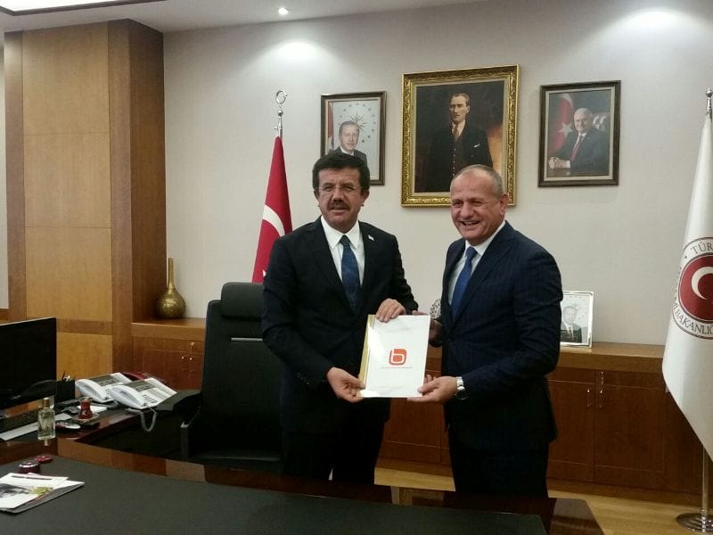 BAŞKAN EKONOMİ BAKANI İLE GÖRÜŞTÜ