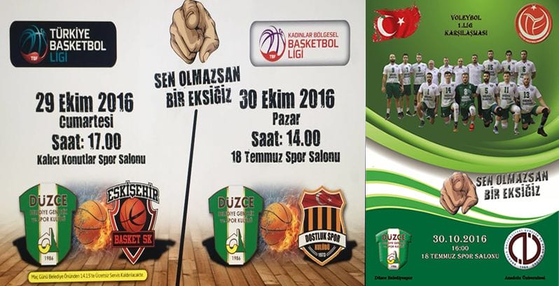BASKETBOL VE VOLEYBOL İÇERDE