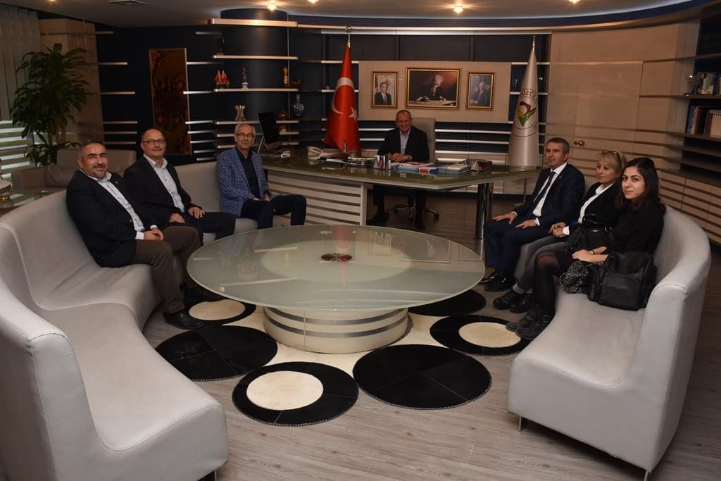 BAŞKAN KELEŞ, KOMŞU BAŞKANLARI AĞIRLADI