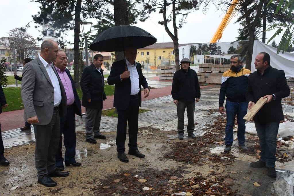 BAŞKAN KONURALP ÇEŞMESİ ÇALIŞMALARINI İNCELEDİ