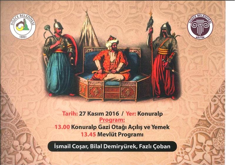 KONURALP GAZİ ANMA PROGRAMI VE KONURALP GAZİ OTAĞI AÇILIŞ TÖRENİ