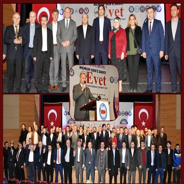 BAŞKAN KELEŞ MEMUR-SEN PROGRAMINA KATILDI