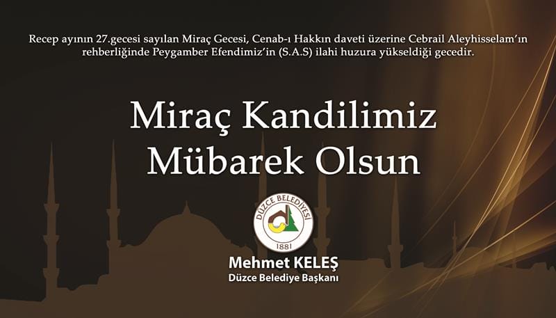 “MİRAÇ KUTSAL BİR YOLCULUKTUR”