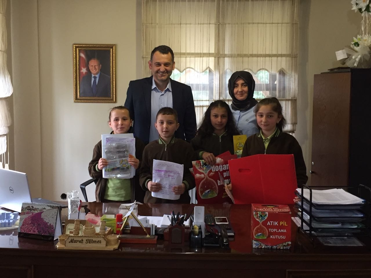 ATIK PİLLER İÇİN ÖĞRENCİLERE BİLGİ VERİLDİ
