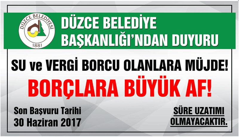ÖDEMELERDE SON GÜN
