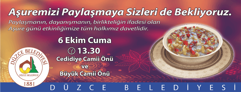AŞURE DAĞITILACAK