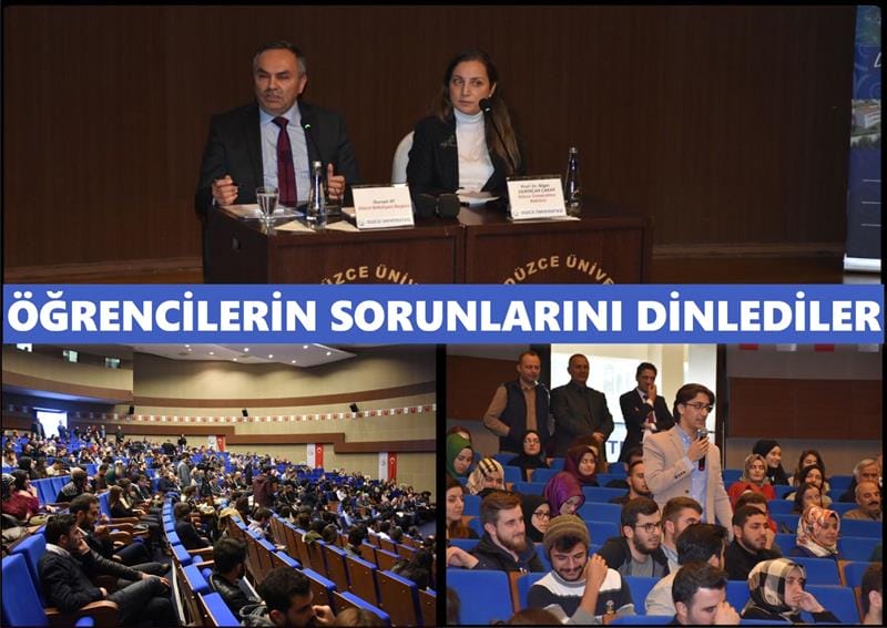 ÖĞRENCİLERİN SORUNLARINI DİNLEDİLER