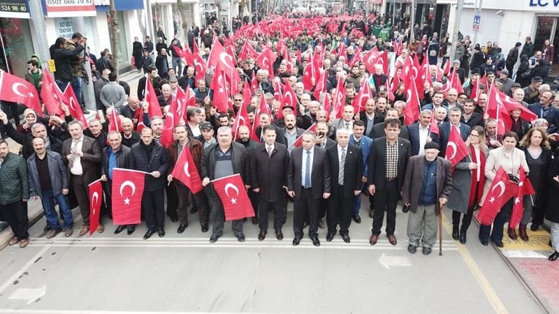 DÜZCE AFRİN İÇİN TEK YÜREK OLDU