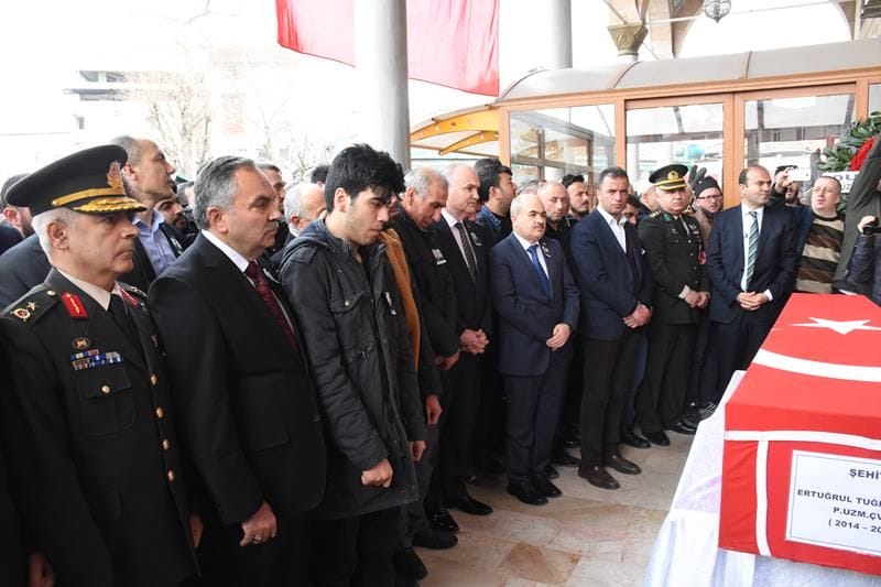 DÜZCE ŞEHİDİNİ EBEDİYETE UĞURLADI