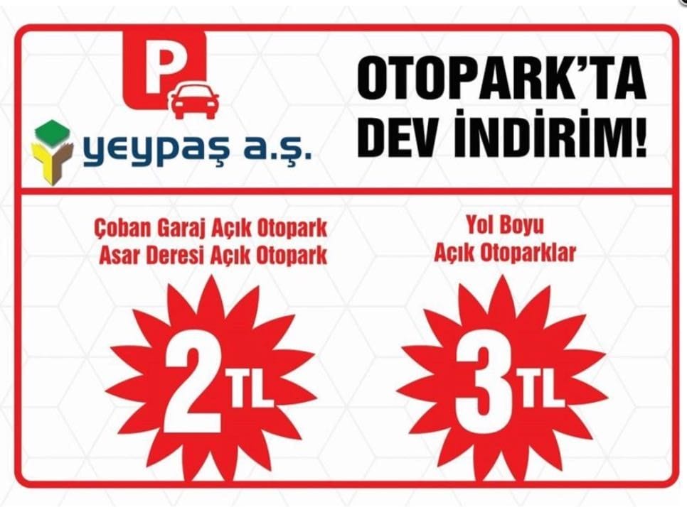 OTOPARKLARDA İNDİRİM BAŞLADI