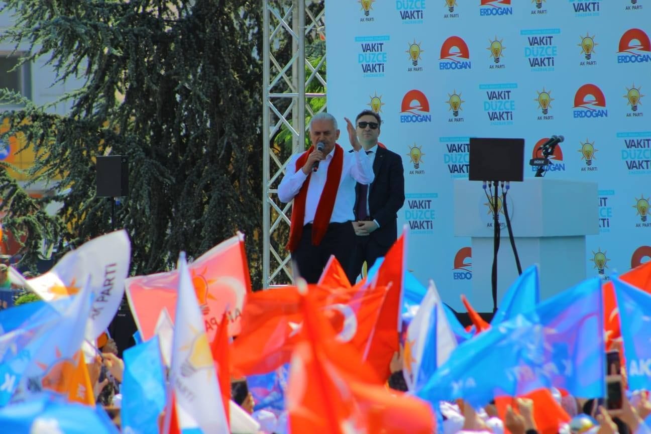 BAŞBAKAN YILDIRIM DÜZCELİLERE HİTAP ETTİ