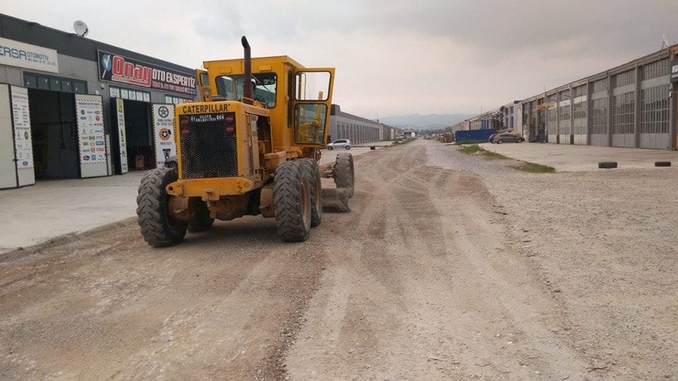 KÜÇÜK SANAYİ SİTESİNDE ASFALTLAMA ÇALIŞMALARINA BAŞLANDI