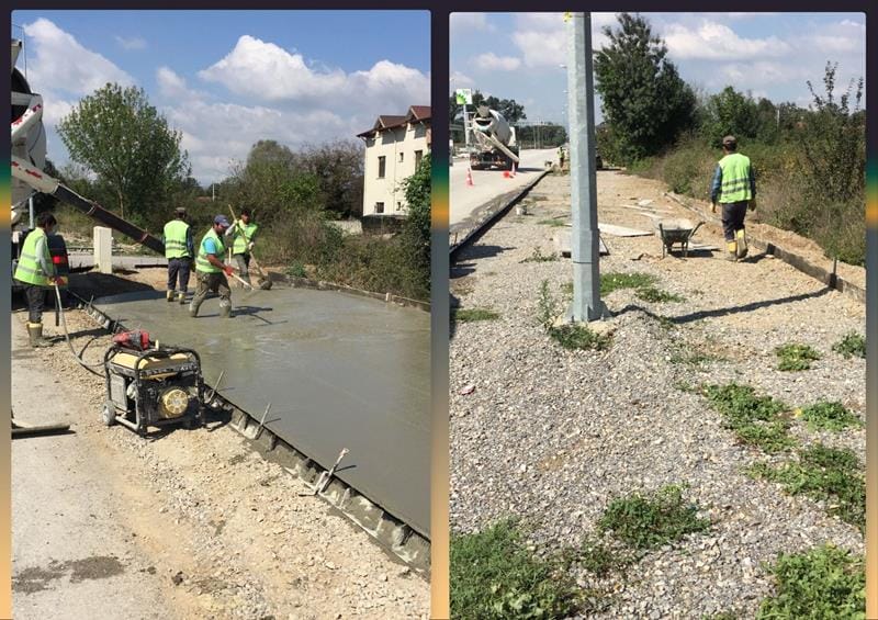 DÜZCEDE KALDIRIM YENİLEME ÇALIŞMALARI