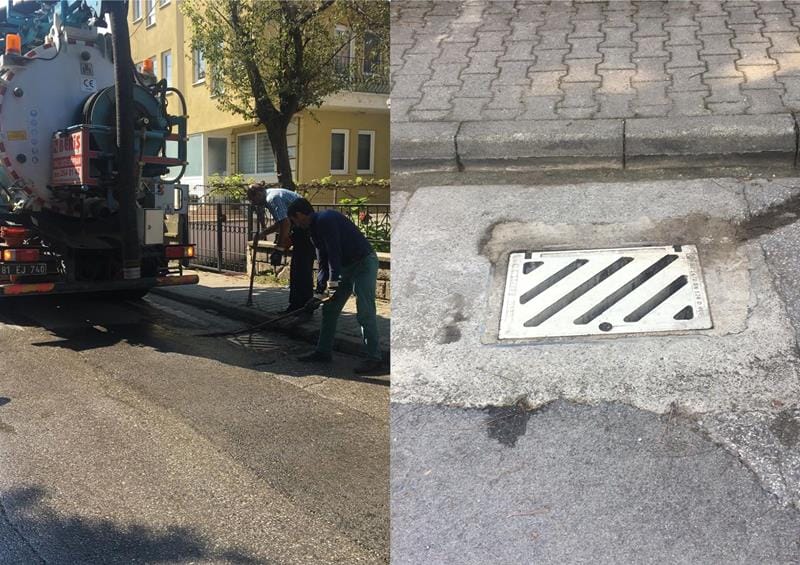 IZGARA VE KANAL TEMİZLİK ÇALIŞMALARI SÜRÜYOR
