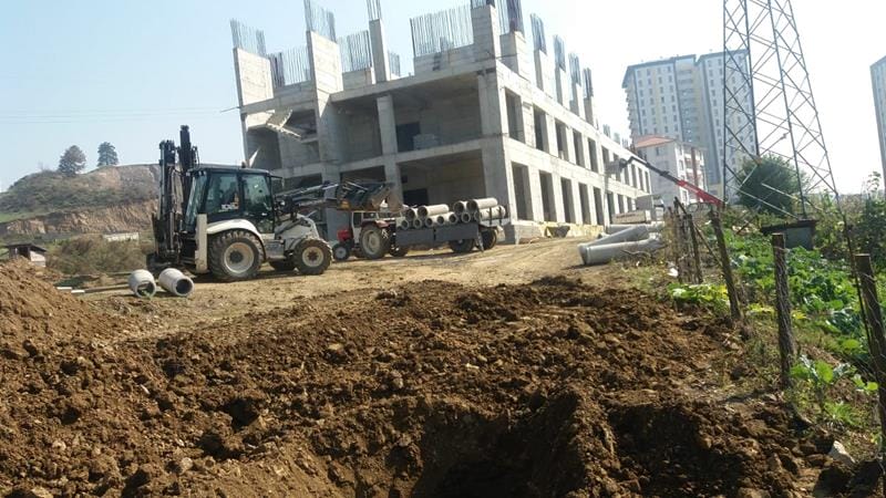 KONURALP’TE YAĞMUR HATTI ÇALIŞMASI
