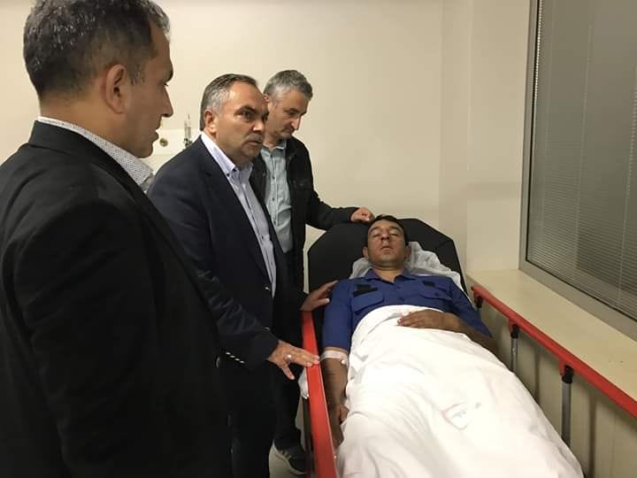 BAŞKAN AY YARALI ASKERLERİ ZİYARET ETTİ