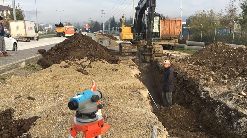KONURALP’TE KANALİZASYON ÇALIŞMASI