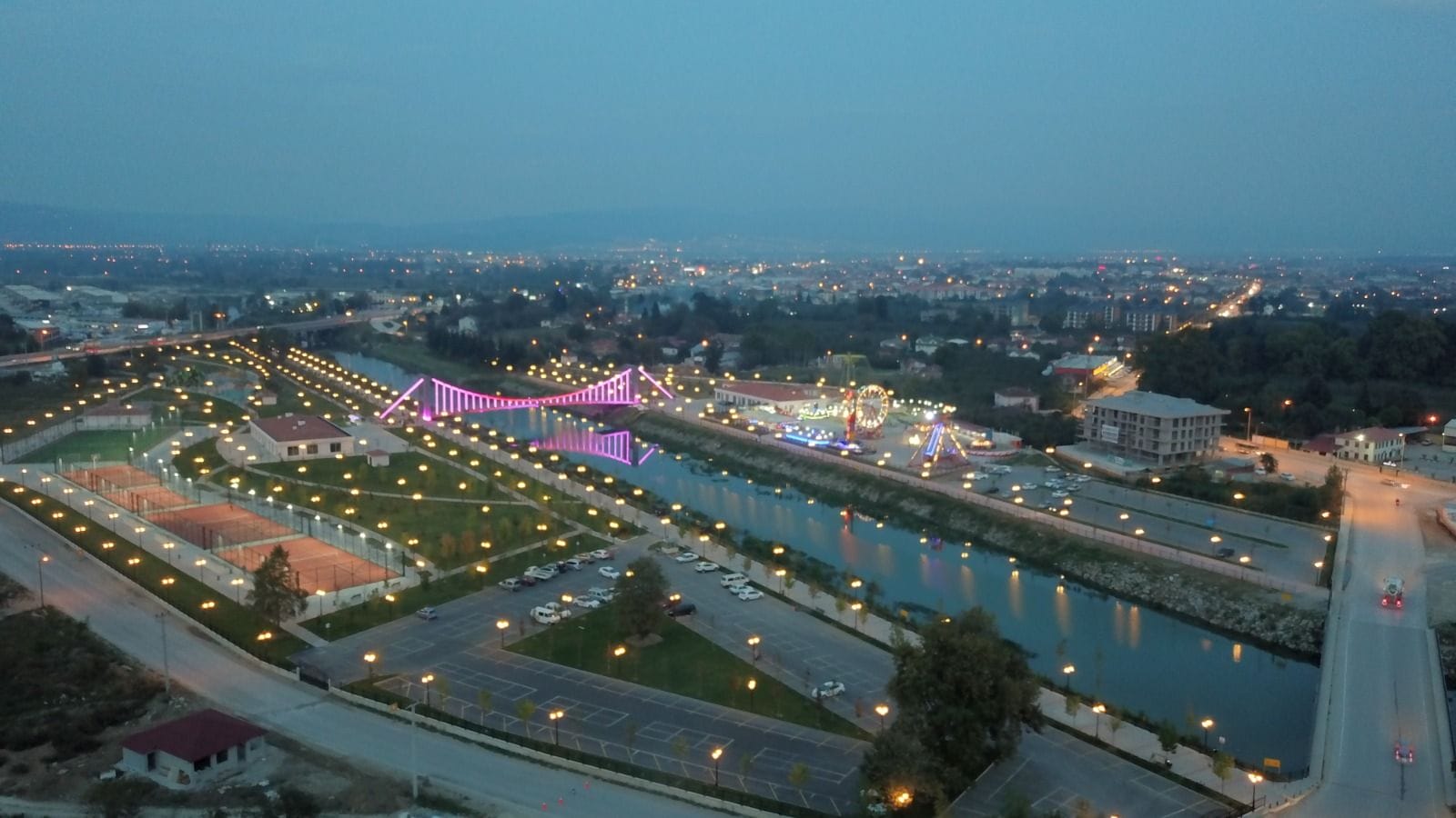 MELEN SU PARK AYDINLATMALARINDA ÖLÇÜM YAPILDI