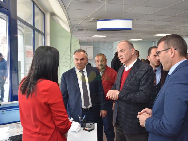 ÖZLÜ DÜZCE BELEDİYESİNİ ZİYARET ETTİ