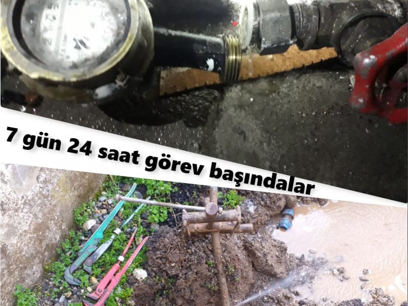 SU VE KANALİZASYON SORUNLARINA ANINDA MÜDAHALE