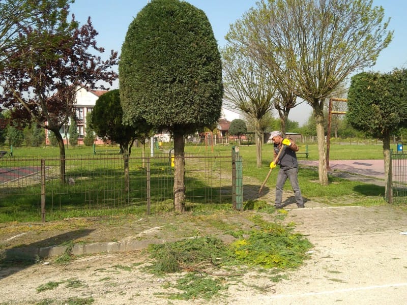 DÜZCE BELEDİYESİ ÇİM BİÇME ÇALIŞMALARINA BAŞLADI