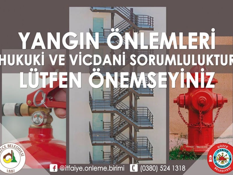 DÜZCENİN YANGIN GÜVENLİĞİ DENETLENİYOR