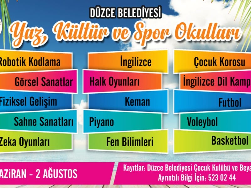 YAZ OKULLARI KAYITLARI BAŞLADI