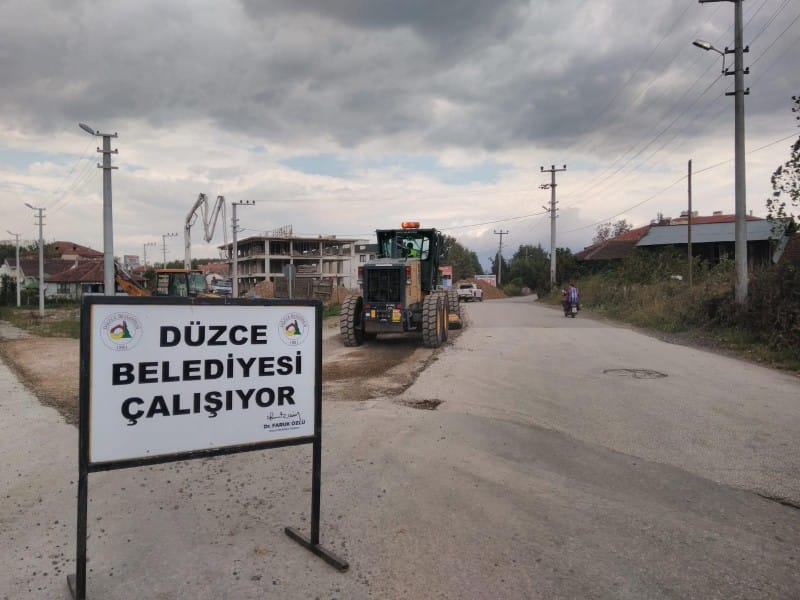 SICAK ASFALT UYGULAMASI YAPILDI