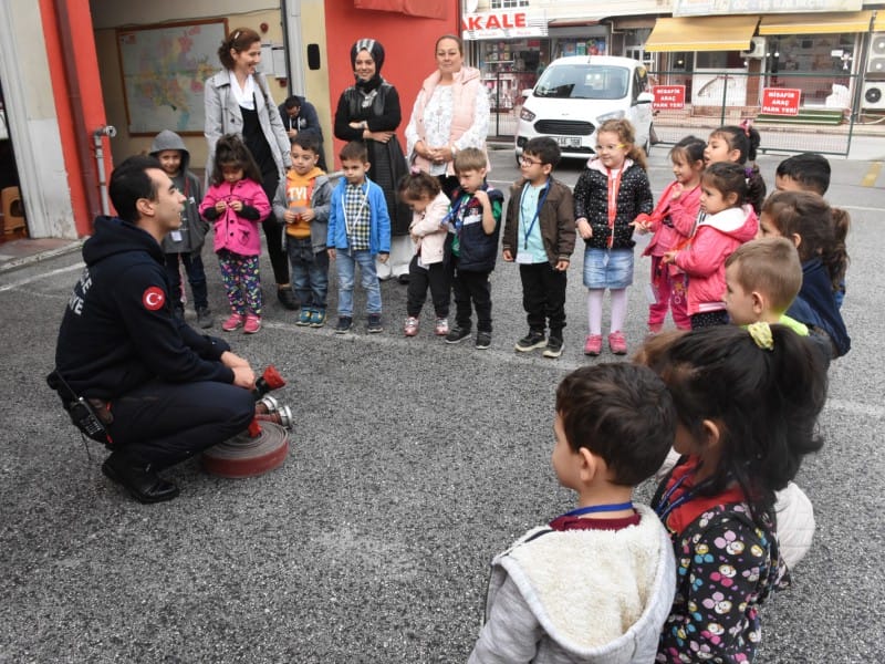İTFAİYENİN ÖNEMİNİ YERİNDE ÖĞRENDİLER