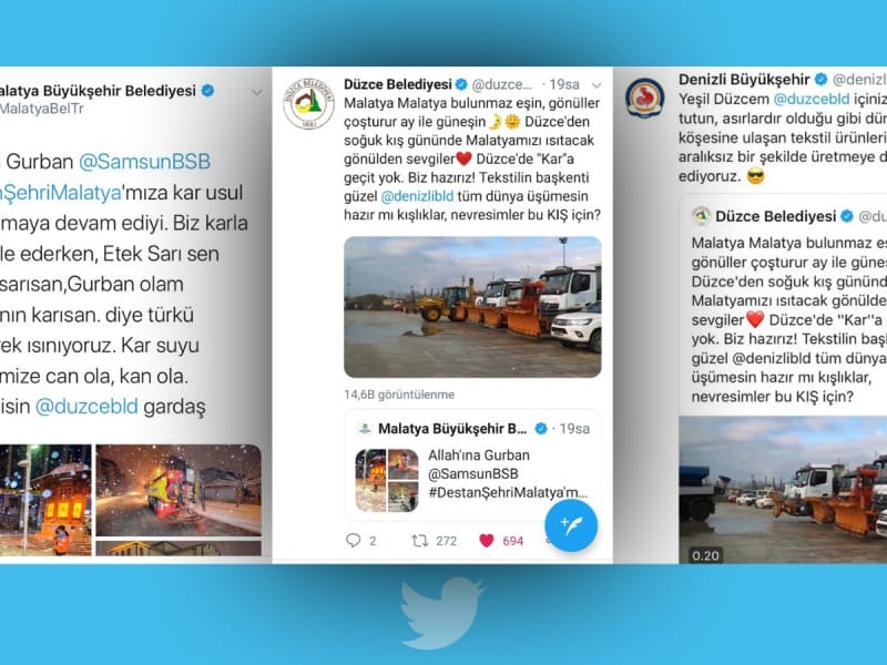 SOSYAL MEDYADA TATLI ATIŞMA