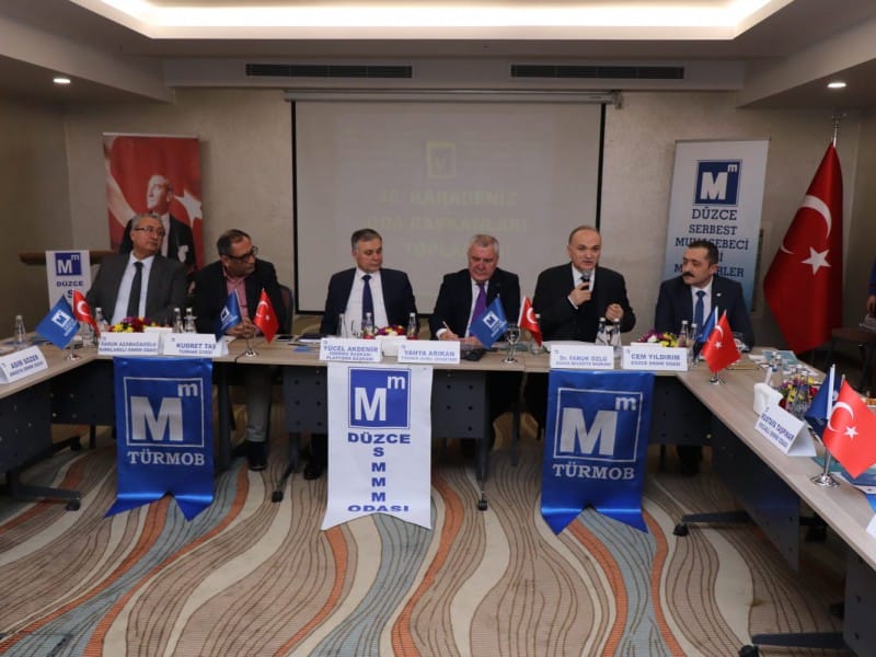TÜRMOB TOPLANTISI DÜZCEDE YAPILDI