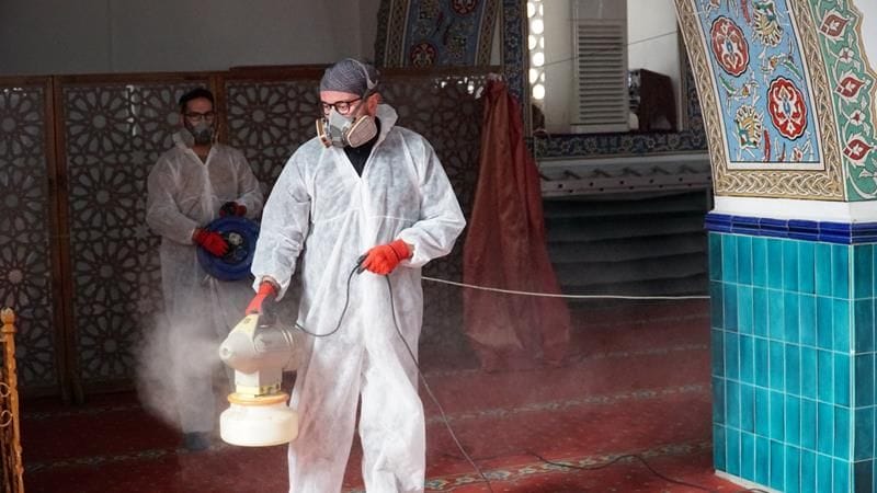 ŞEHİR MERKEZİNDE CAMİLER DEFENFEKTE EDİLDİ
