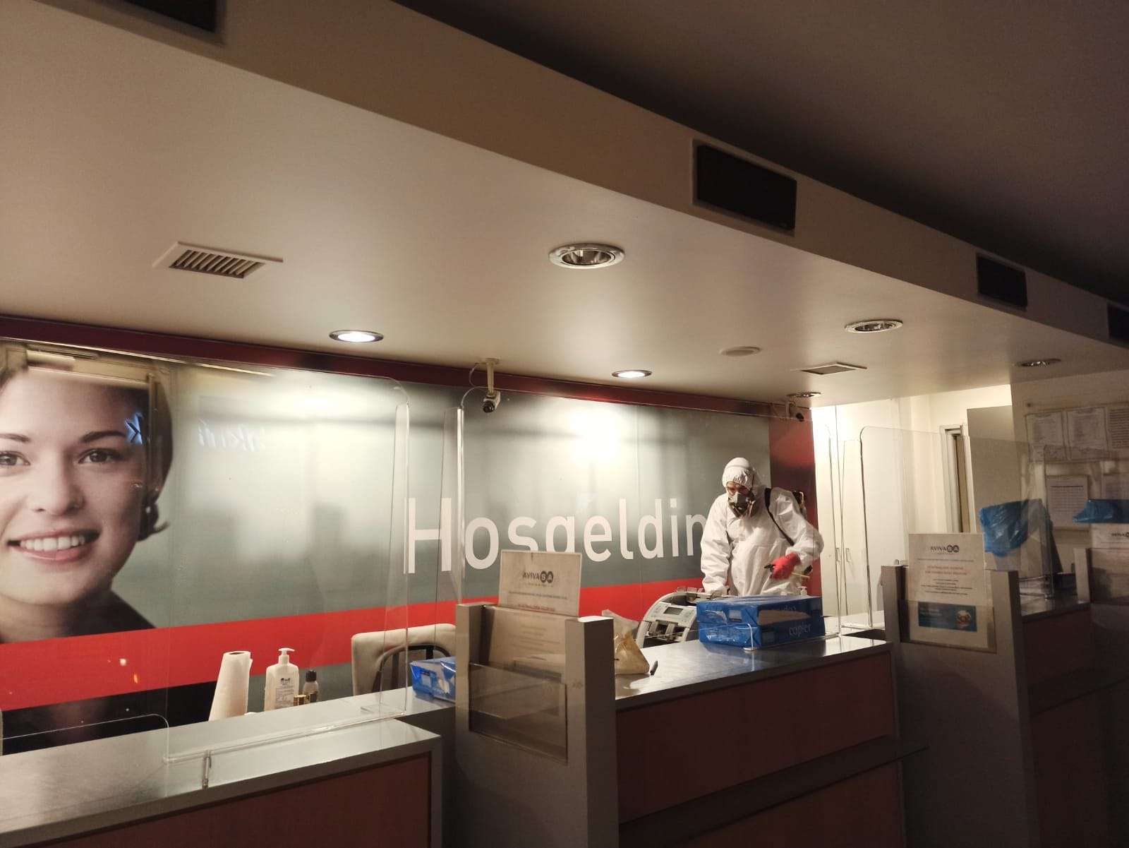 BANKA ŞUBELERİ VE ATM’LER DEZENFEKTE EDİLİYOR